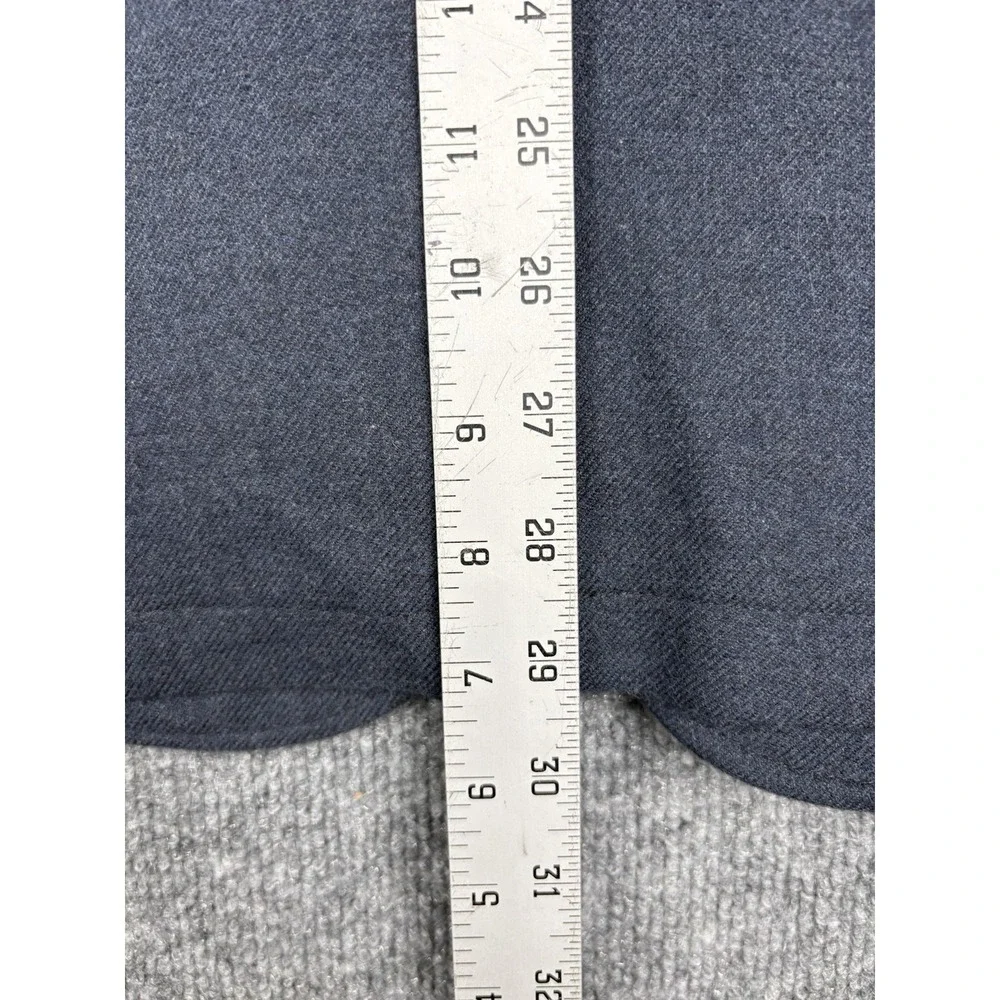 Massimo Dutti Mens 42 Blazer Blue Extra Fine Cotton Elbow Patch Bulgaria Jacket